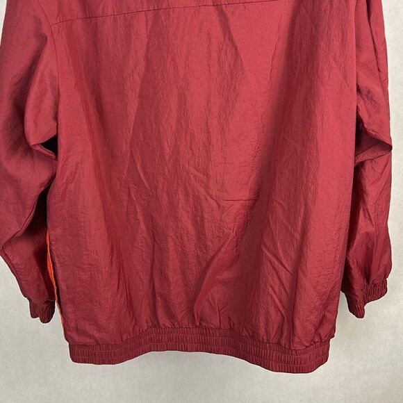 Adidas Big Logo Colorblock Jacket Windbreaker Sz Medium Orange Red Pink Black - Picture 9 of 12